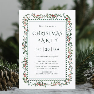Invitación a la fiesta de los Navidades del marco