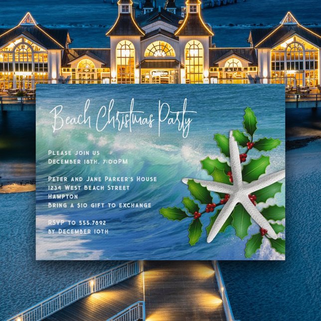 Invitación a la fiesta de los Navidades del océano (Subido por el creador)