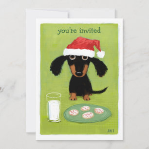 Invitación a la fiesta de los Navidades del perro