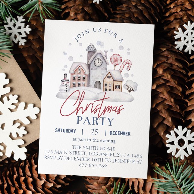Invitación a la fiesta de los navidades Gingerbrea (Subido por el creador)