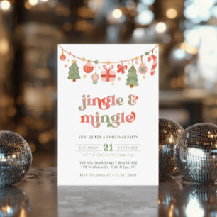 Invitación a la fiesta de los Navidades Jingle y M