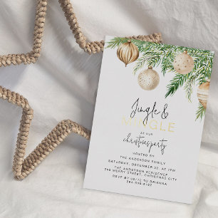 Invitación a la fiesta de los Navidades Jingle y M