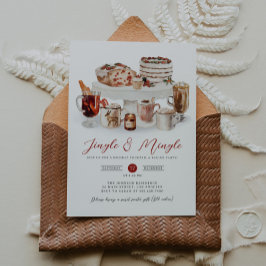 Invitación a la fiesta de los Navidades Jingle y M