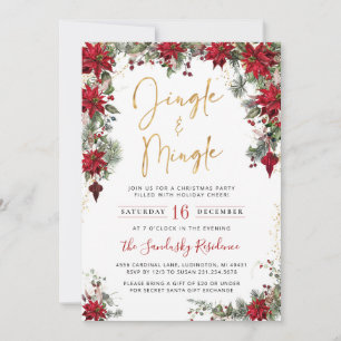 Invitación a la fiesta de los Navidades Jingle y M