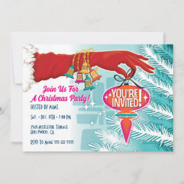 Invitación a la fiesta de los Navidades rojos