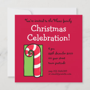 Invitación a la fiesta de los Navidades rojos de C