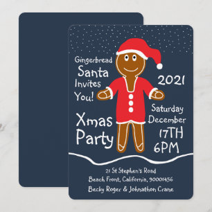 Invitación a la fiesta de los Navidades Santa de G