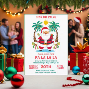 Invitación a la fiesta de los Navidades tropicales