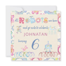 Invitación a la fiesta de los niños de cumpleaños