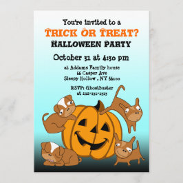 Invitación a la fiesta de los niños de Halloween