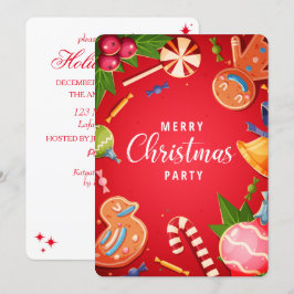 Invitación a la fiesta de los Ornamentos de Navida