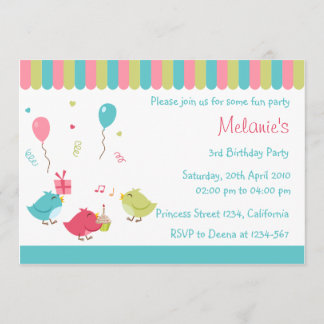 Invitación a la fiesta de los pájaros