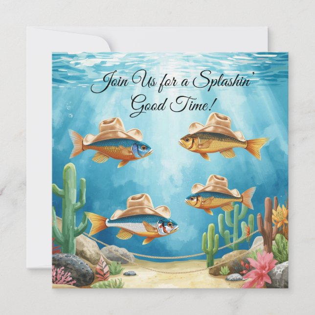 Invitación a la Fiesta de los Peces Vaqueros del A (Anverso)