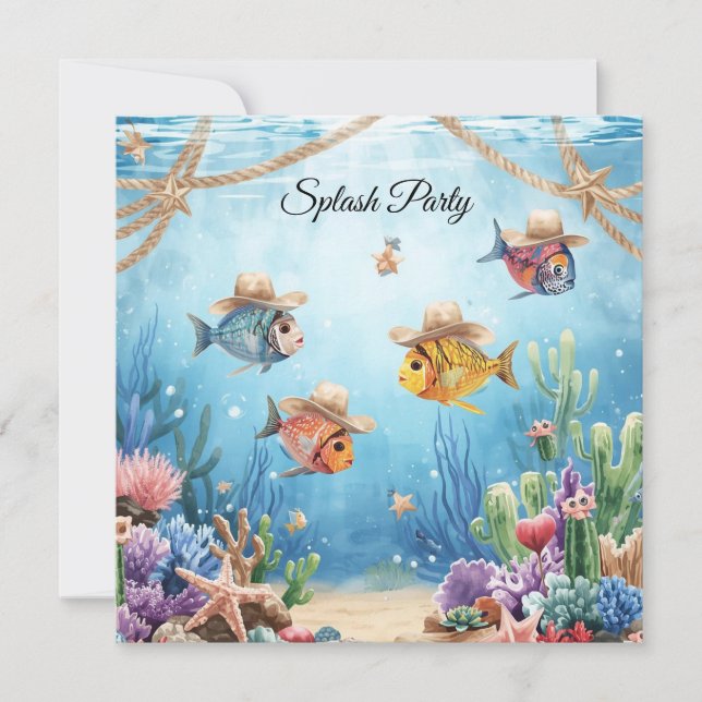 Invitación a la Fiesta de los Peces Vaqueros del A (Anverso)