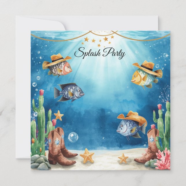 Invitación a la Fiesta de los Peces Vaqueros del A (Anverso)