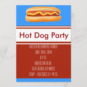 Invitación a la fiesta de los perros calientes