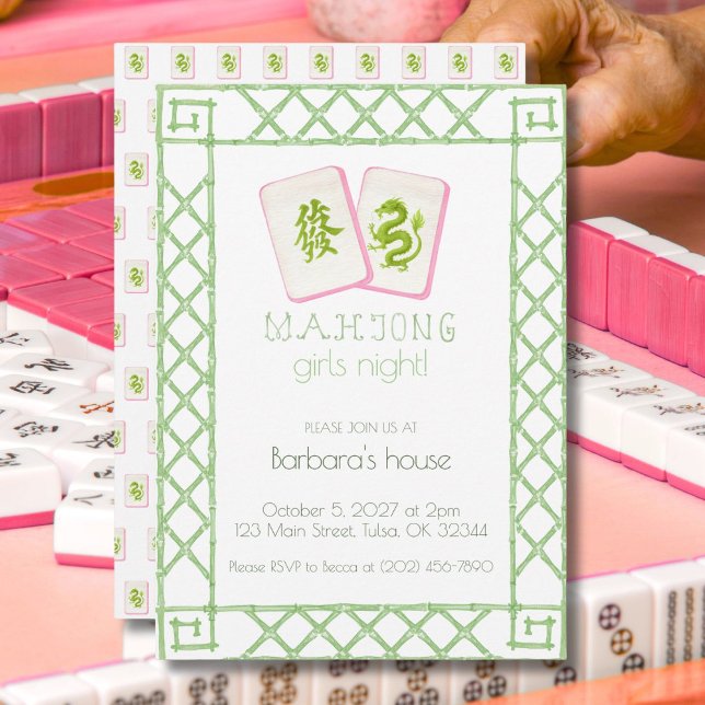 Invitación a la Fiesta de Mahjong, Dragón Verde Ba (Subido por el creador)