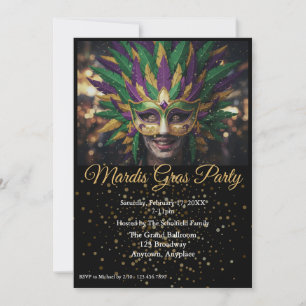 Invitación a la Fiesta de Mardi Gras