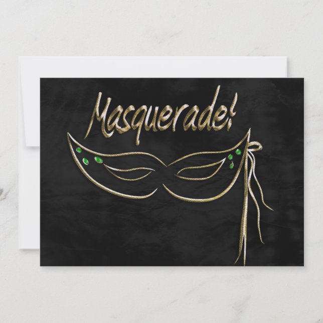Invitación a la fiesta de mascarada (Anverso)