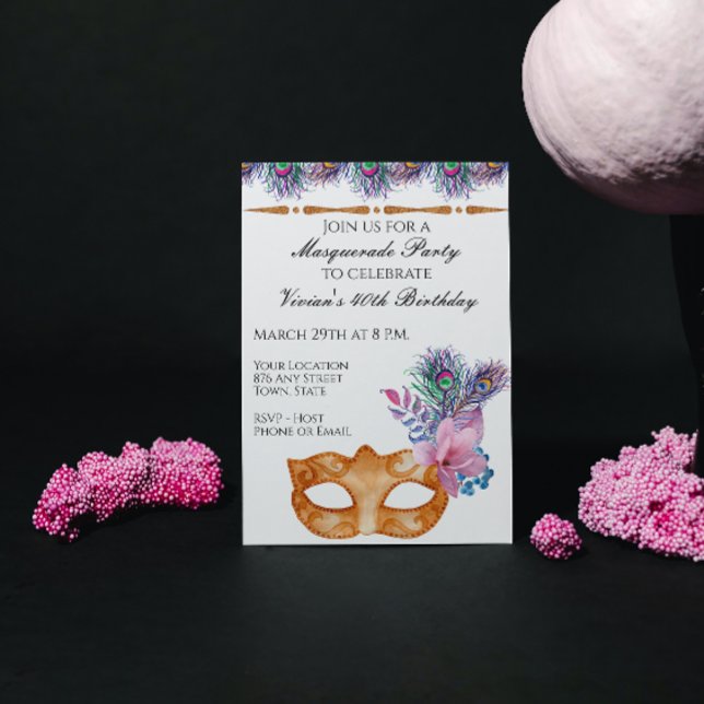 Invitación a la fiesta de mascarada (Subido por el creador)