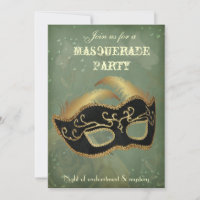 Invitación a la fiesta de mascarada de fantasía