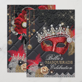 Invitación a la Fiesta de Mascarada de Mis Quince