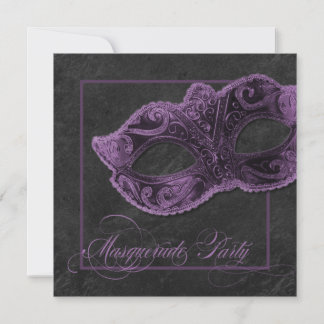 Invitación a la fiesta de mascarada - Violeta y ne