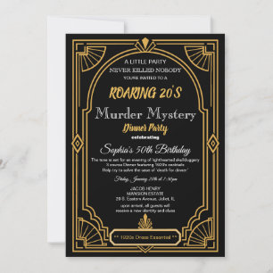 Invitación a la fiesta de misterio de asesinato Ar