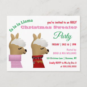 Invitación a la fiesta de moda de los Navidades de