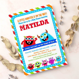 Invitación a la fiesta de Monster Bash Baby Shower