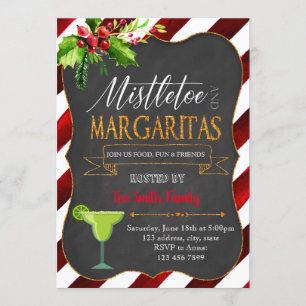 invitación a la fiesta de Muérdago y Margaritas