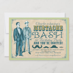 Invitación a la fiesta de Mustache Bash