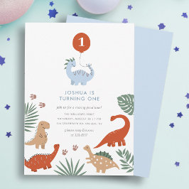 Invitación a la Fiesta de Nacimiento de Dinosaurio