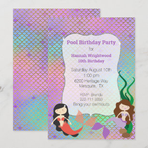 Invitación a la fiesta de natalidad de la sirena G