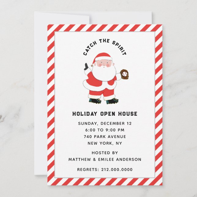 Invitación a la fiesta de Navidad (Anverso)