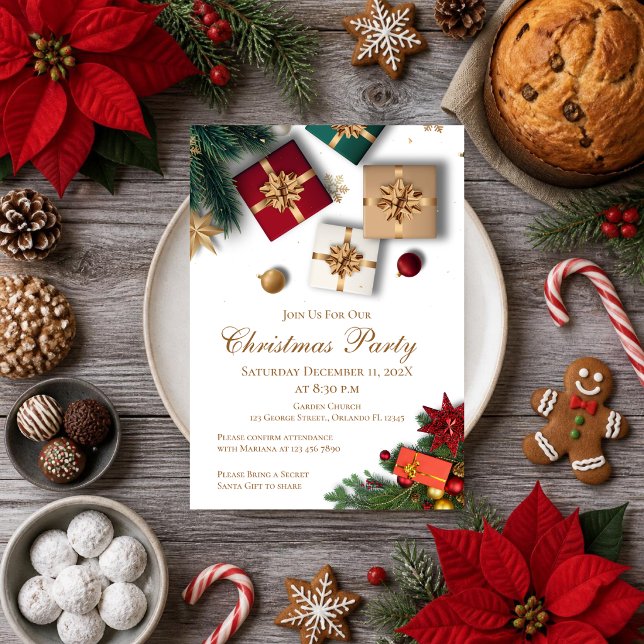 Invitación a la fiesta de Navidad (Subido por el creador)