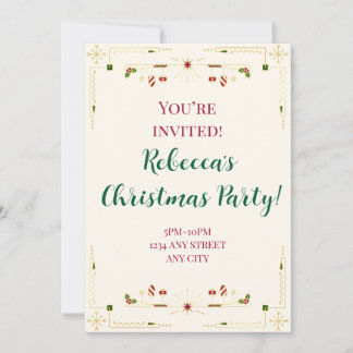 Invitación a la Fiesta de Navidad