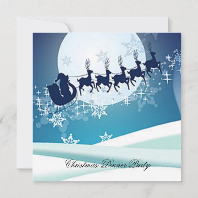 Invitación a la fiesta de Navidad 3 (Anverso)