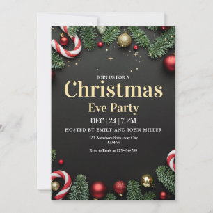 Invitación a la fiesta de Navidad, Cena de Nochebu