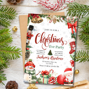 Invitación a la fiesta de Navidad, Cena de Nochebu