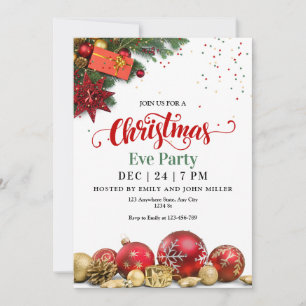 Invitación a la fiesta de Navidad, Cena de Nochebu