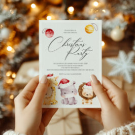 Invitación a la Fiesta de Navidad con Adorables An