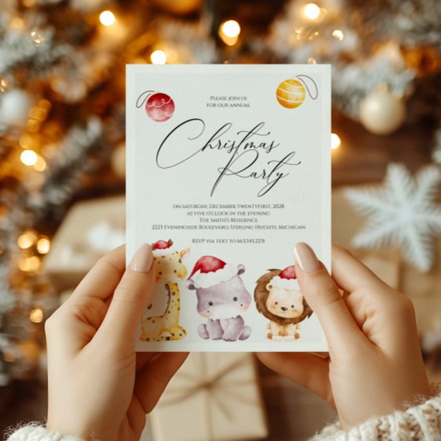 Invitación a la Fiesta de Navidad con Adorables An (Subido por el creador)