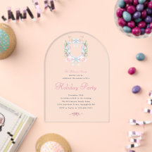 Invitación a la fiesta de Navidad con estilo Prepp