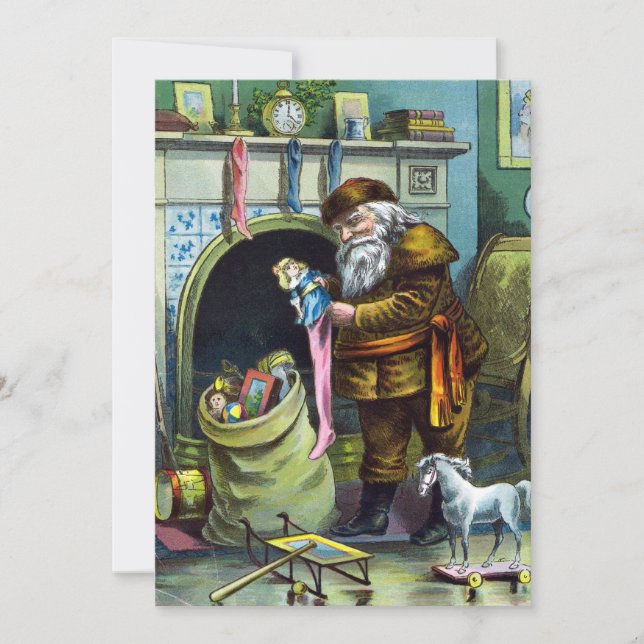 Invitación a la Fiesta de Navidad con juguete anti (Anverso)