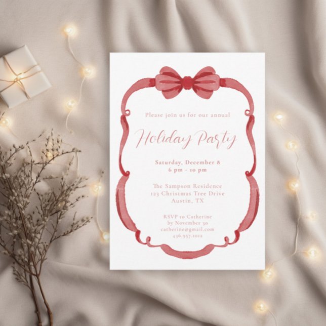 Invitación a la fiesta de Navidad con marco de cin (Subido por el creador)