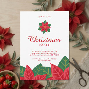 Invitación a la fiesta de Navidad con punto de sed