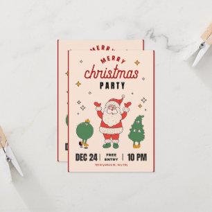 Invitación a la Fiesta de Navidad con Santa Claus