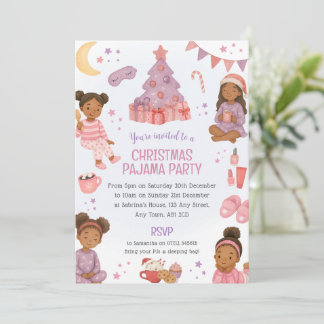 Invitación a la Fiesta de Navidad de Chicas Negras