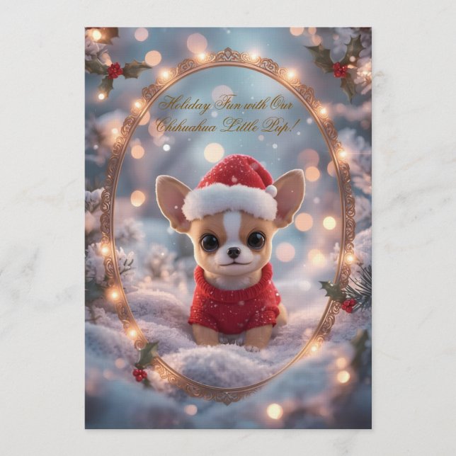 Invitación a la fiesta de Navidad de Chihuahua lin (Anverso)